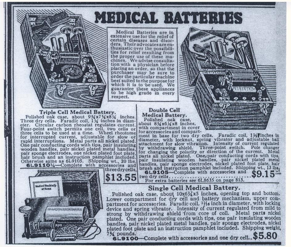 VICTORIAN Olympia ELECTRO THERAPY Old QUACK MEDICAL VoltAmp BATTERY #7